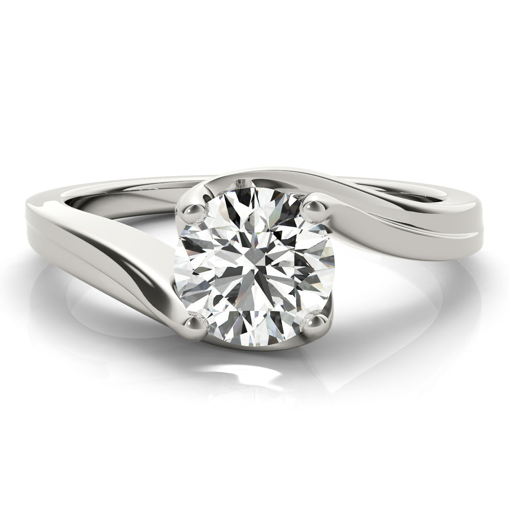 Modern Bypass Solitaire Ring 1 ct