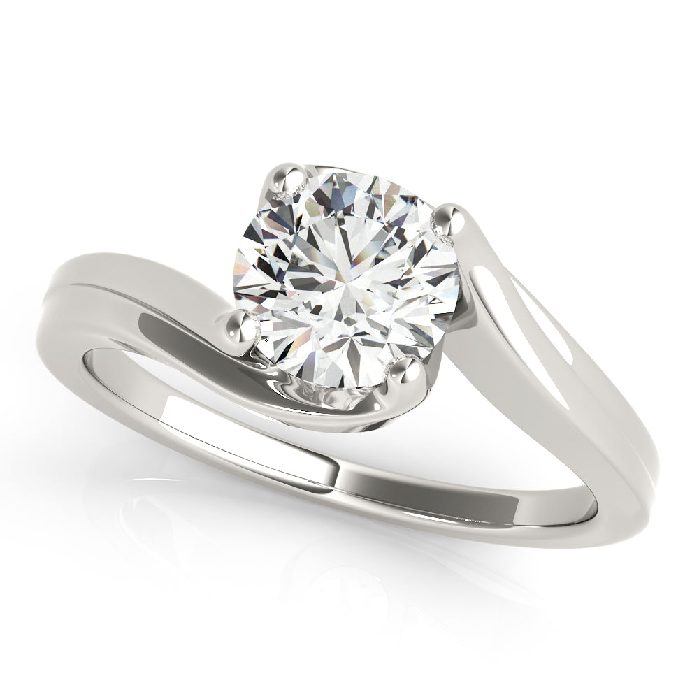 Modern Bypass Solitaire Ring 1 ct