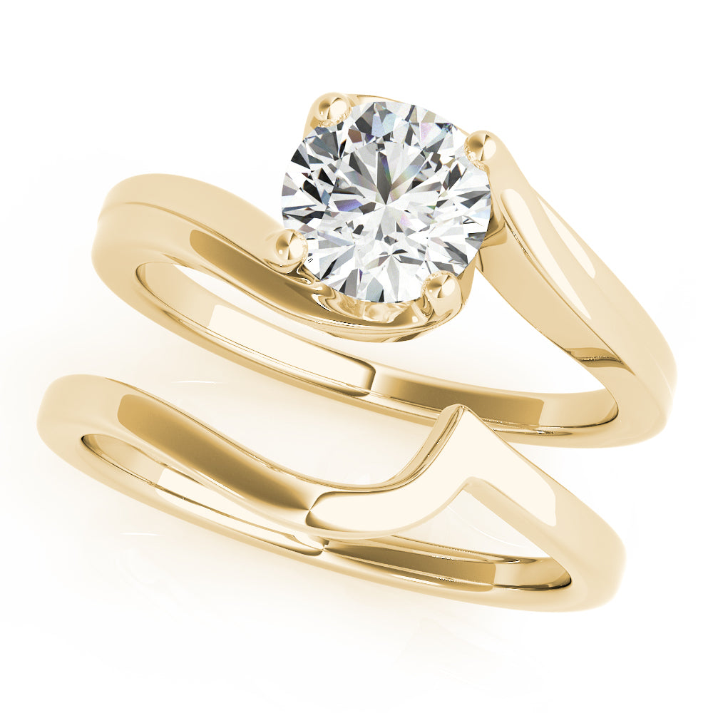 Modern Bypass Solitaire Ring 1 ct