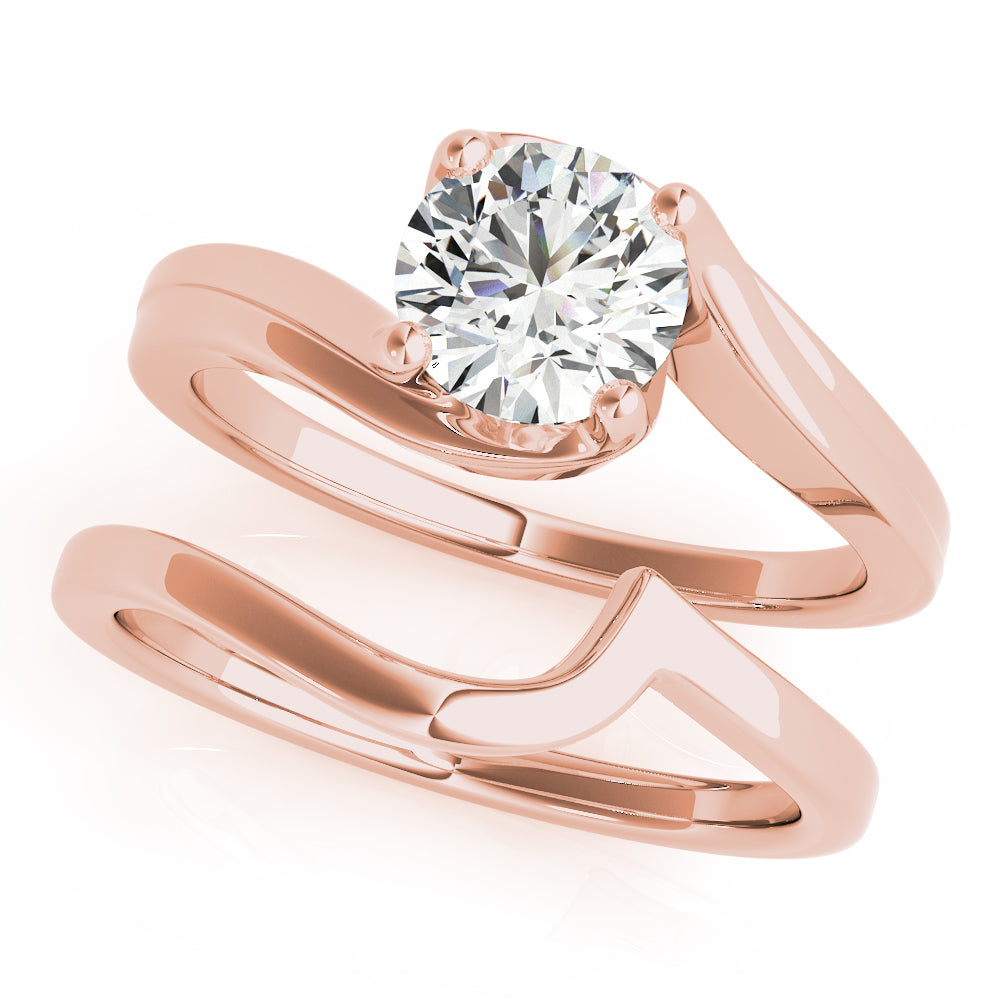Modern Bypass Solitaire Ring 1 ct