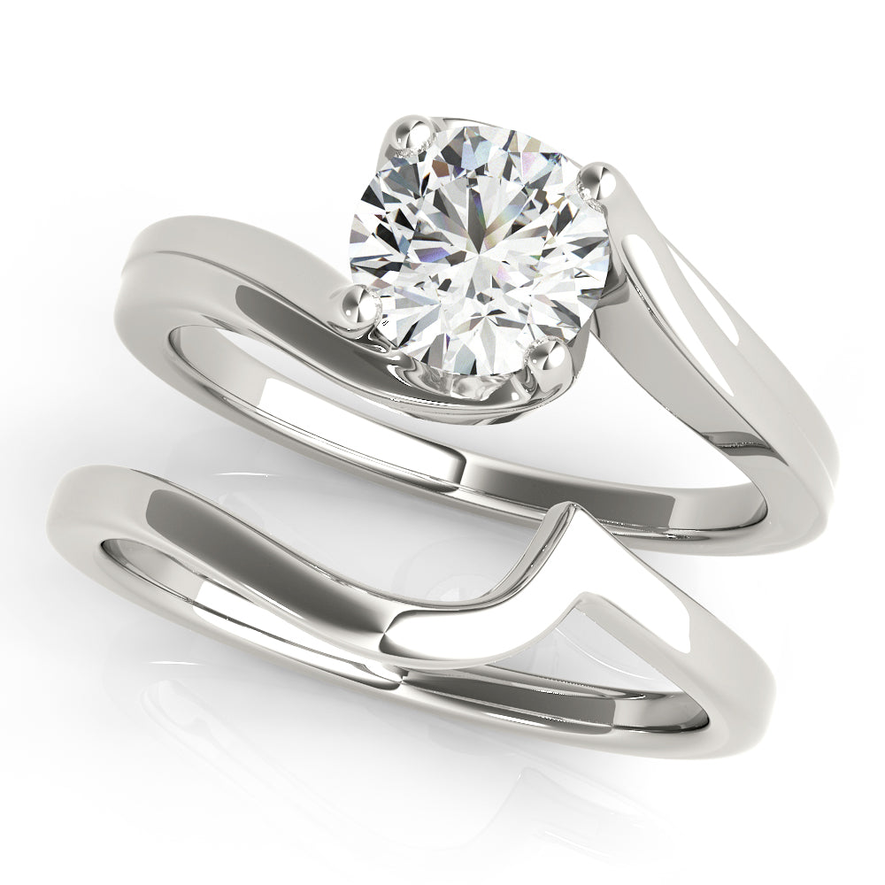 Modern Bypass Solitaire Ring 1 ct