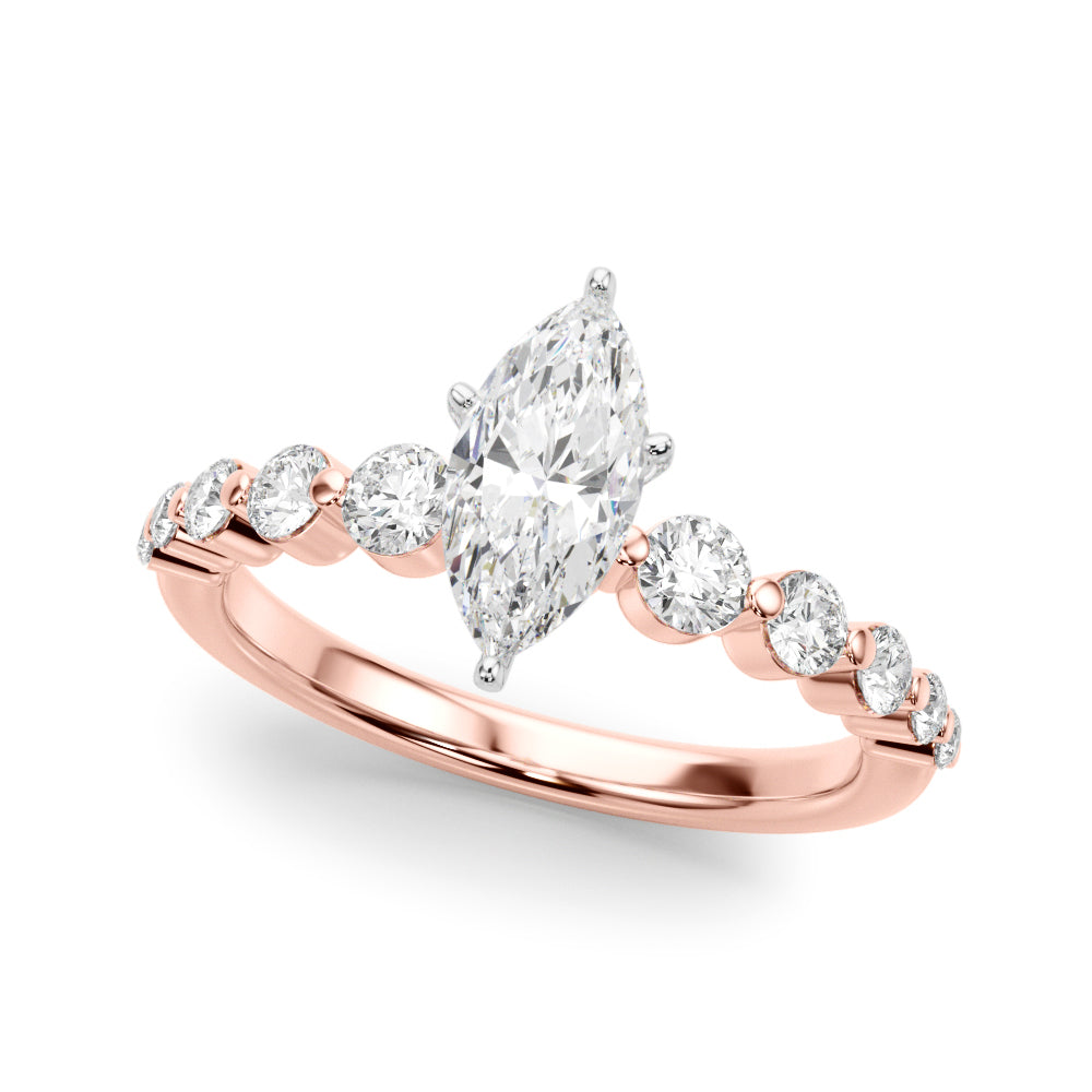 Single Row PR Engagement Ring