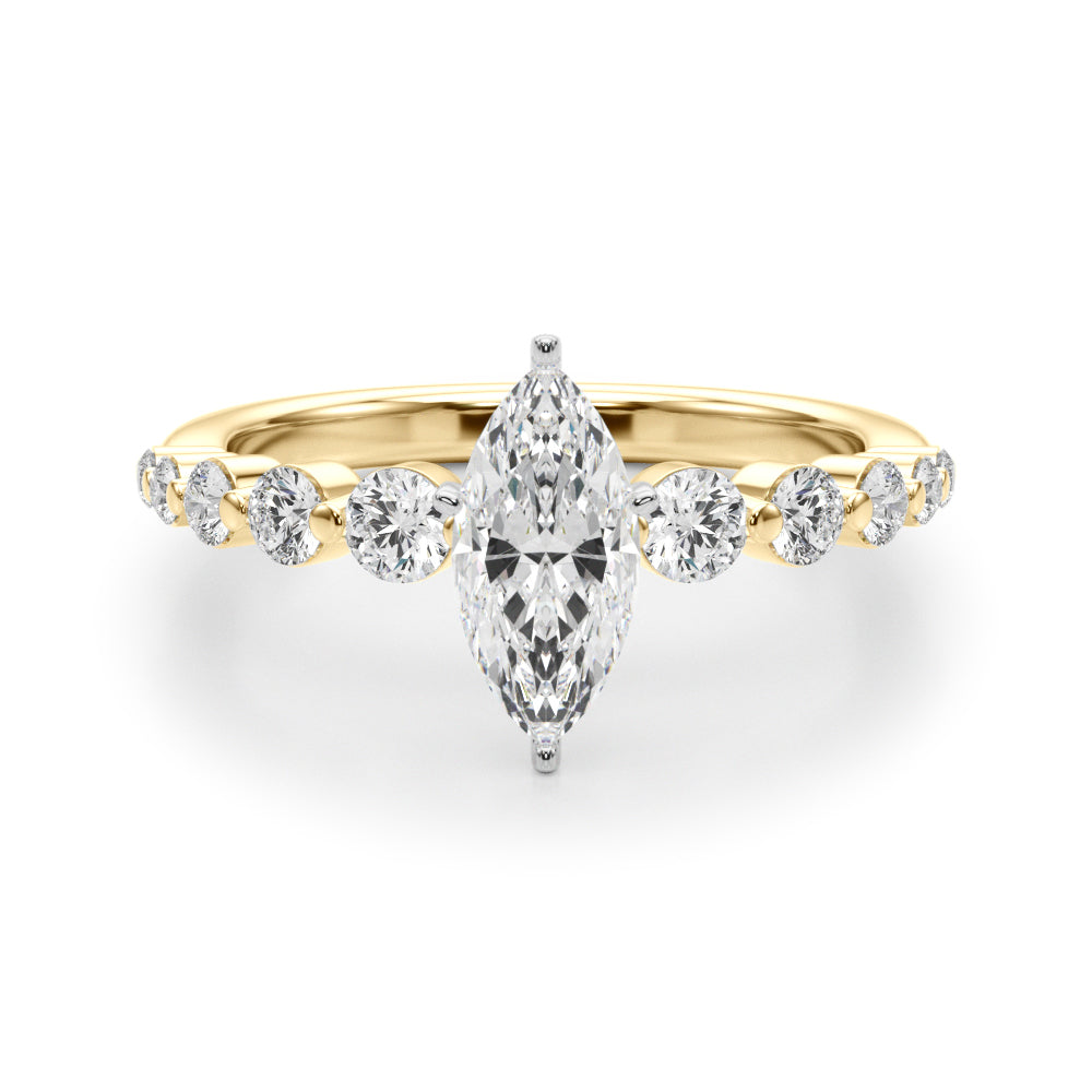 Single Row PR Engagement Ring
