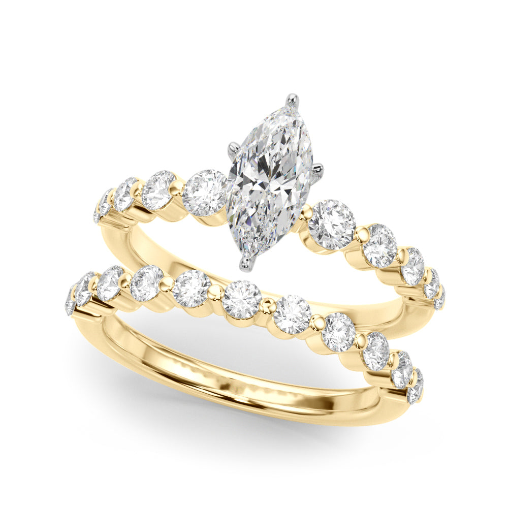 Single Row PR Engagement Ring