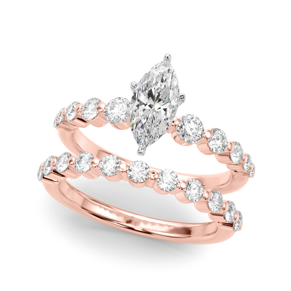 Single Row PR Engagement Ring