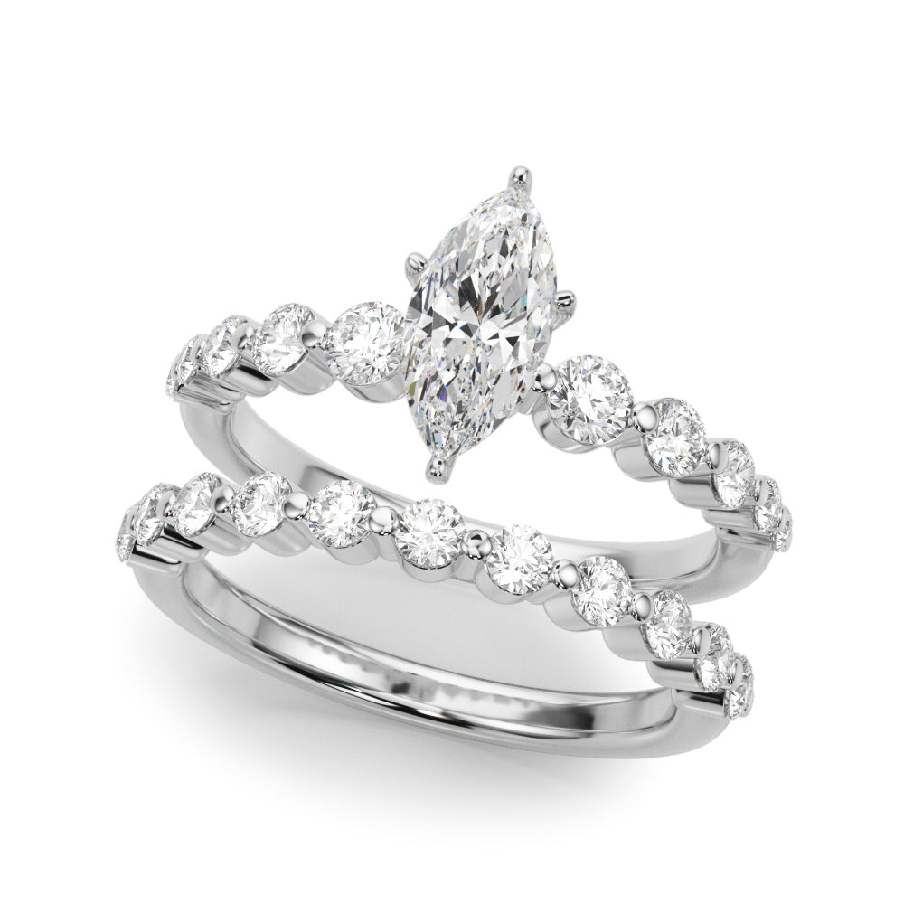 Single Row PR Engagement Ring