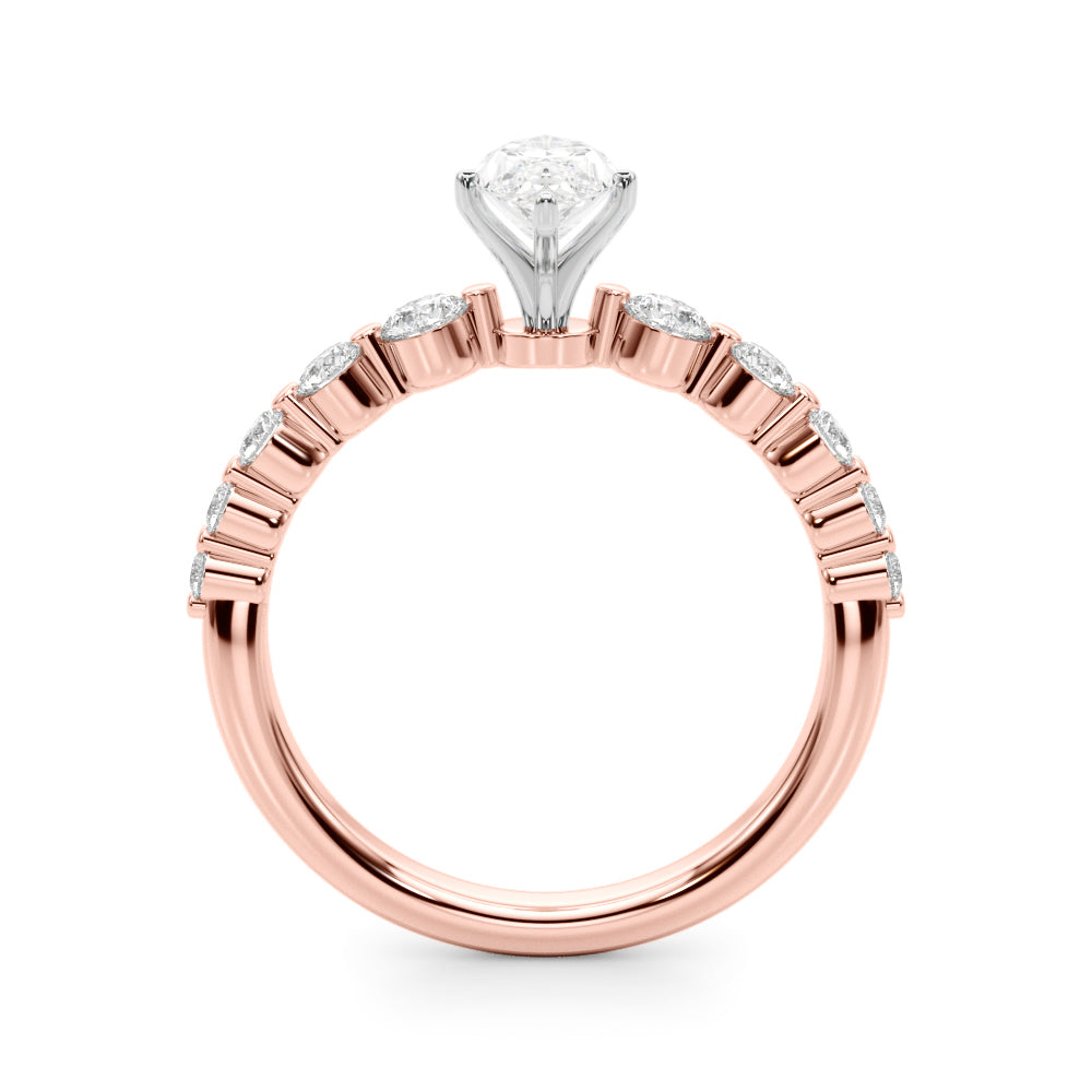 Single Row PR Engagement Ring