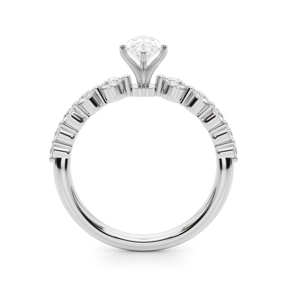 Single Row PR Engagement Ring