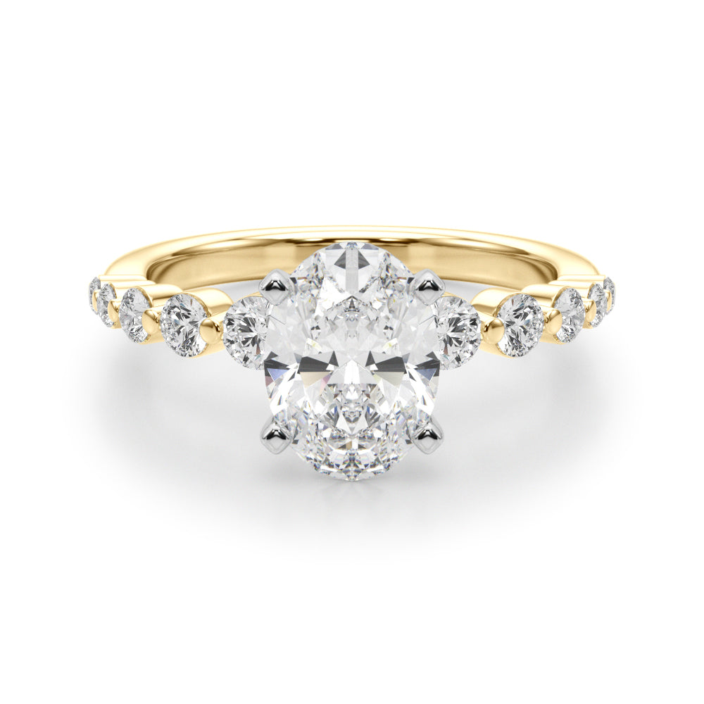 Single Row PR Engagement Ring
