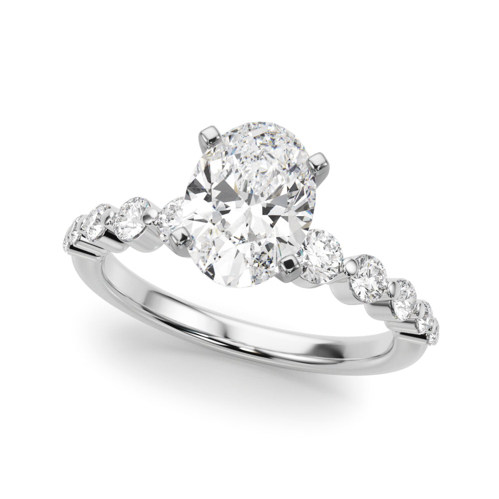 Single Row PR Engagement Ring