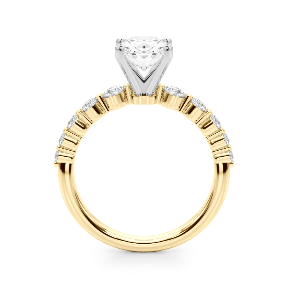 Single Row PR Engagement Ring