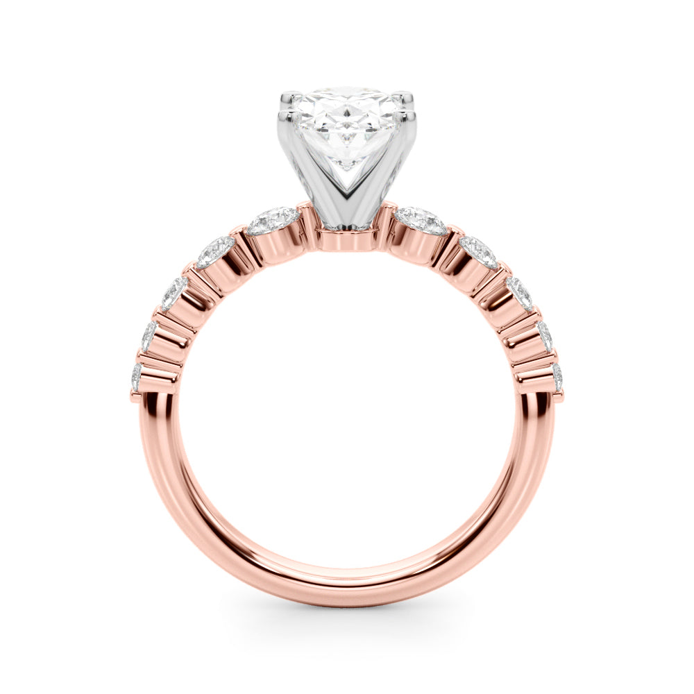 Single Row PR Engagement Ring