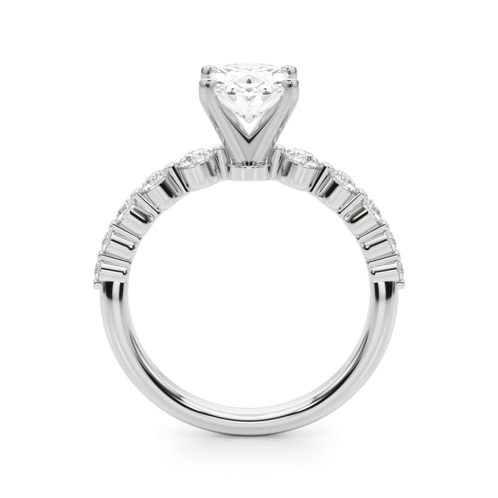 Single Row PR Engagement Ring