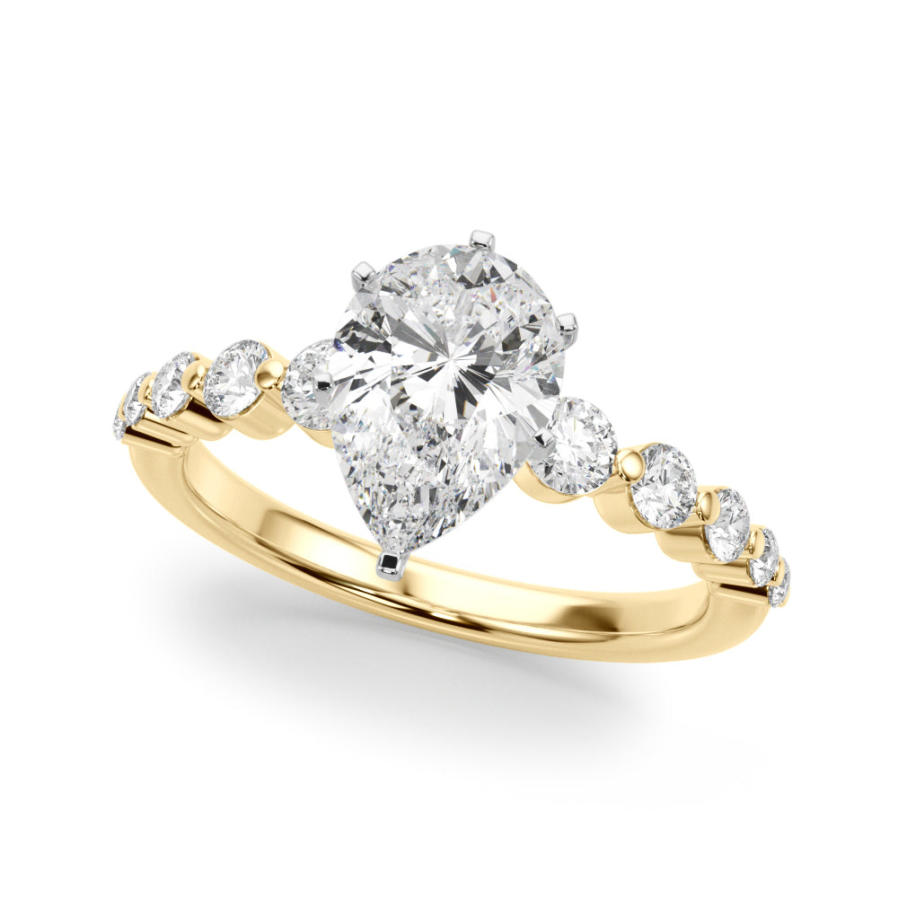 Single Row PR Engagement Ring