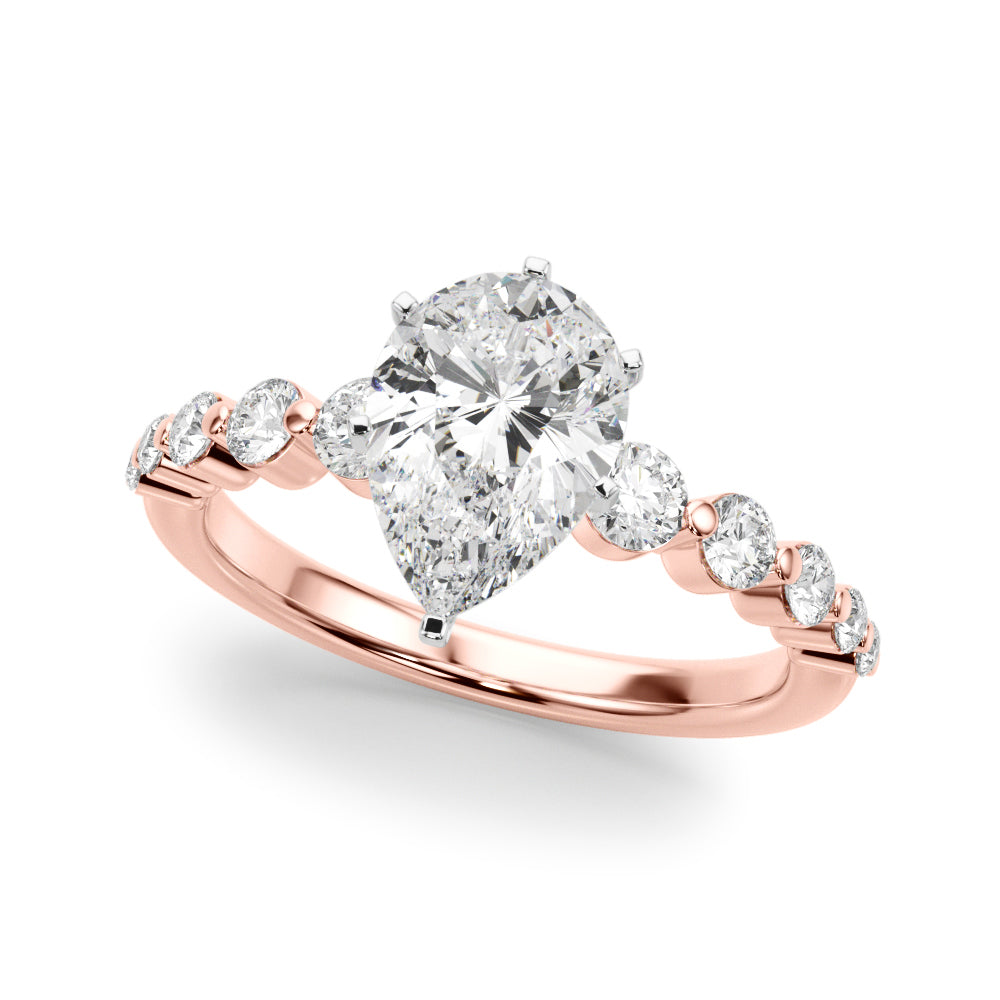 Single Row PR Engagement Ring