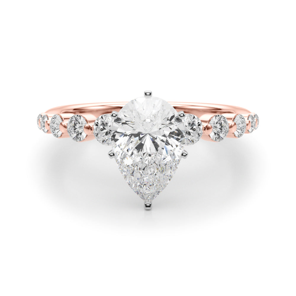 Single Row PR Engagement Ring