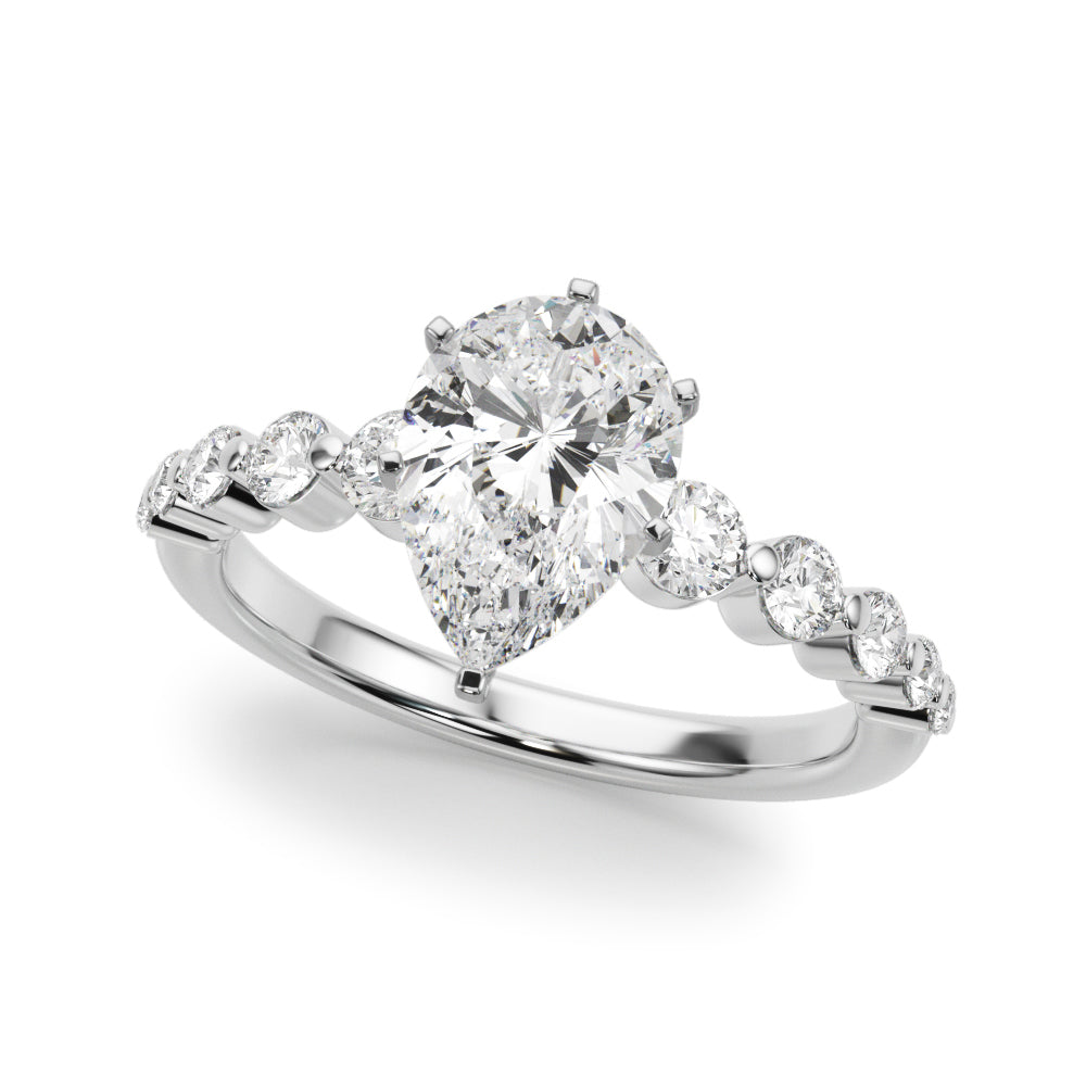Single Row PR Engagement Ring