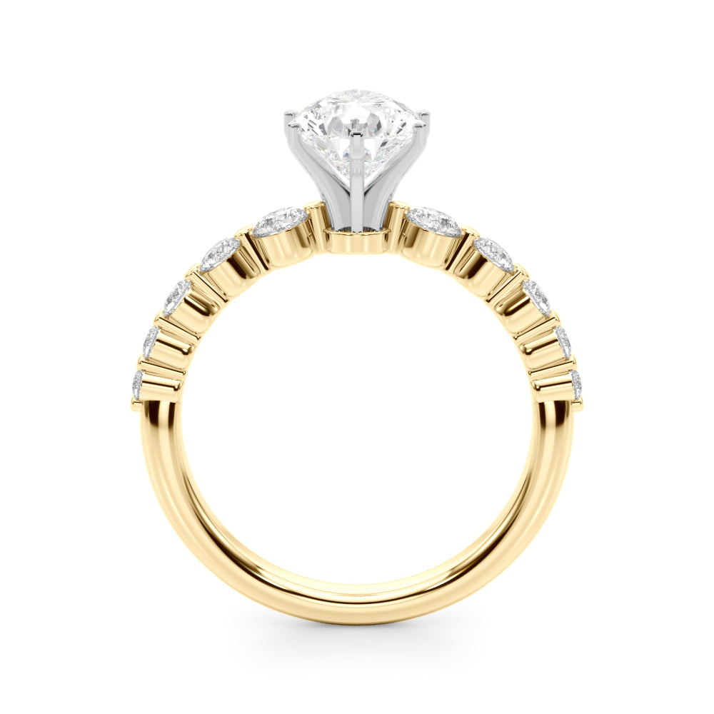 Single Row PR Engagement Ring