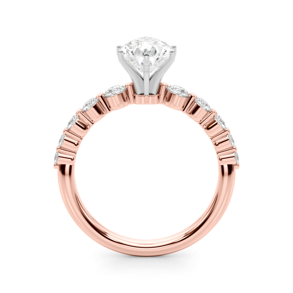 Single Row PR Engagement Ring
