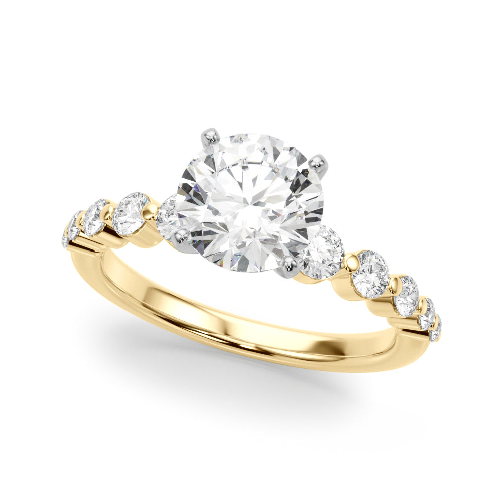 Single Row PR Engagement Ring