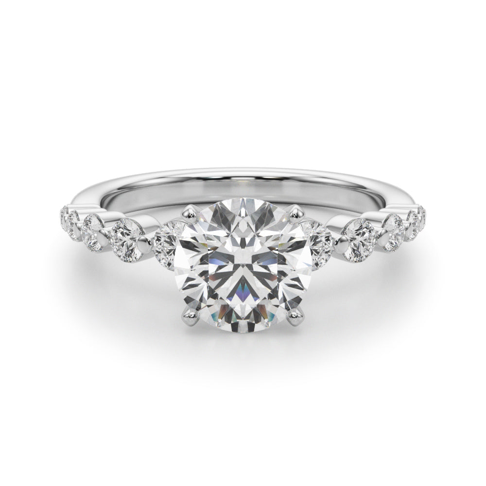 Single Row PR Engagement Ring