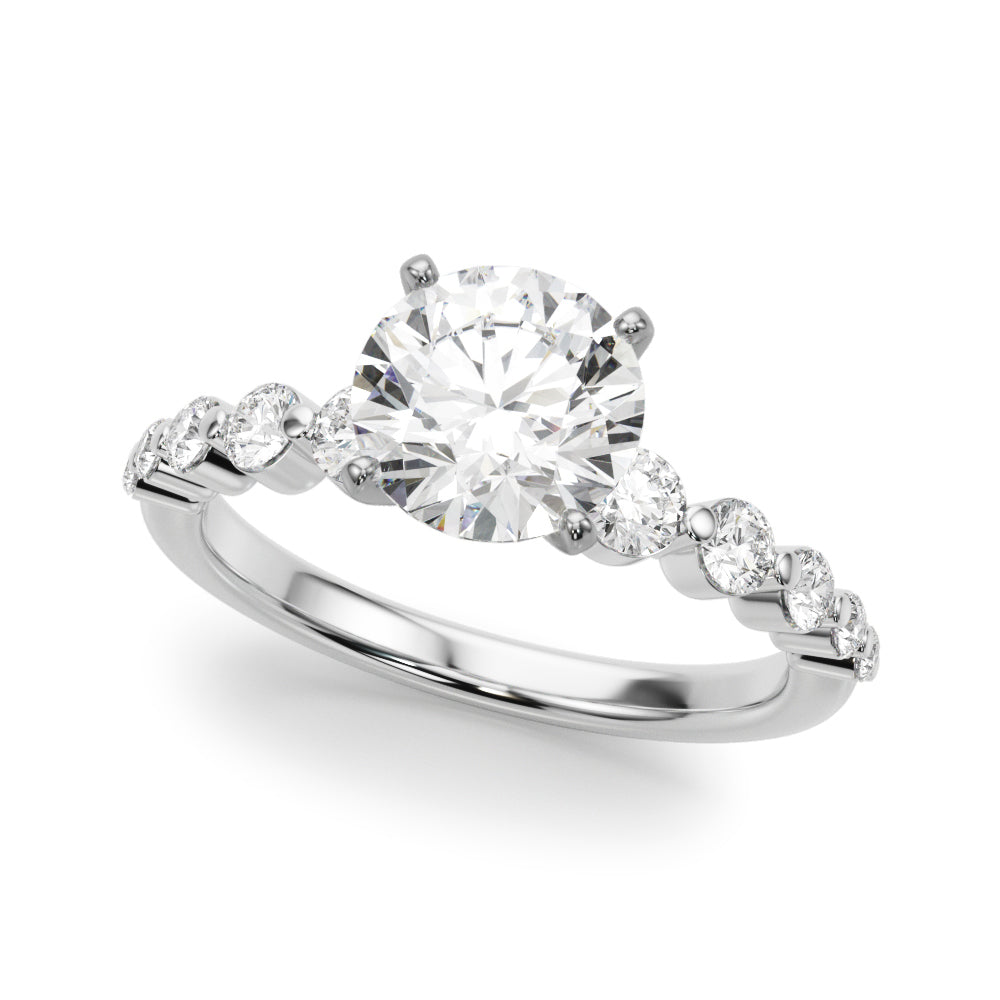 Single Row PR Engagement Ring