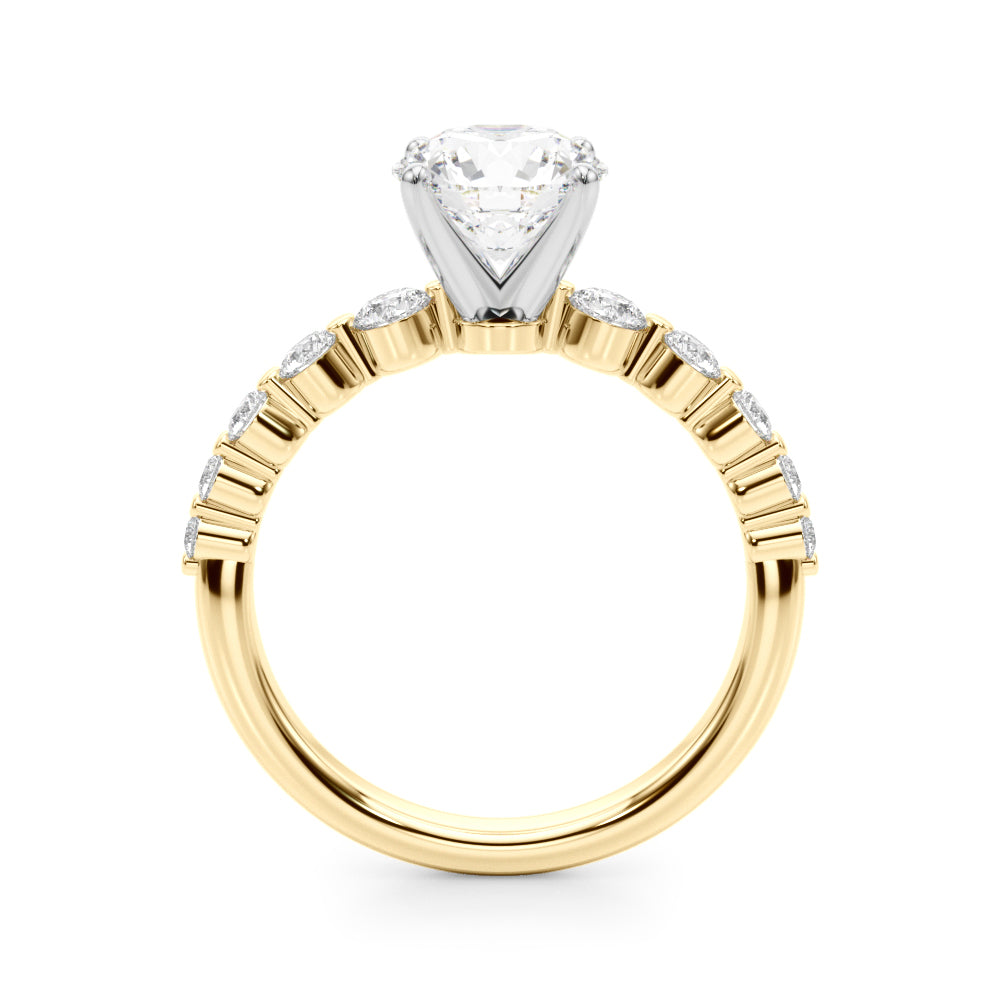 Single Row PR Engagement Ring