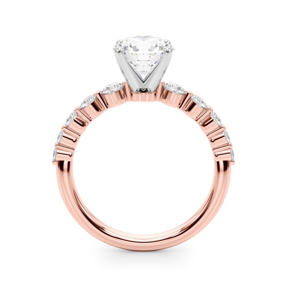 Single Row PR Engagement Ring