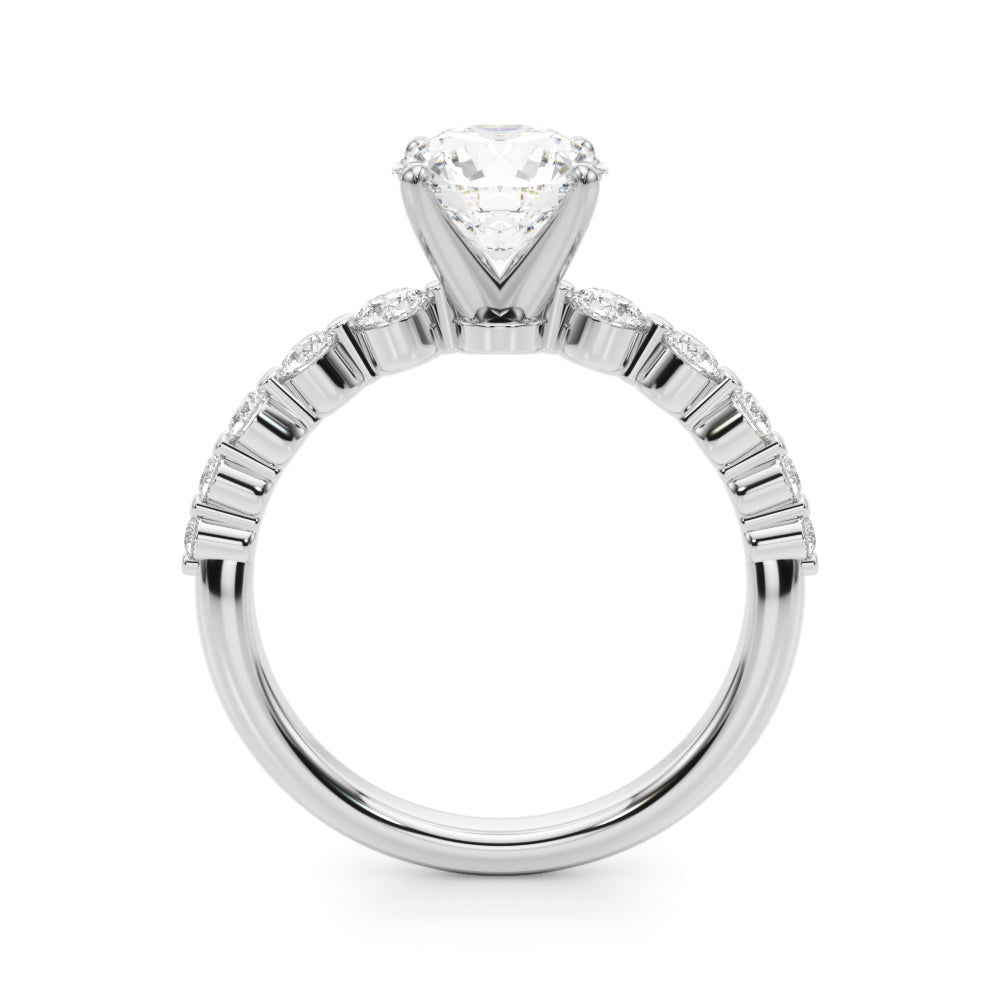 Single Row PR Engagement Ring