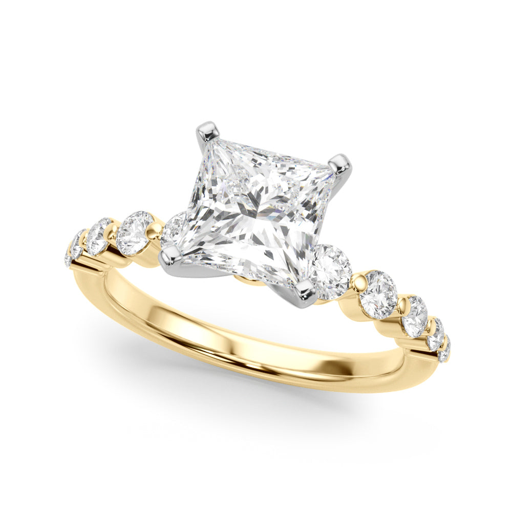 Single Row PR Engagement Ring