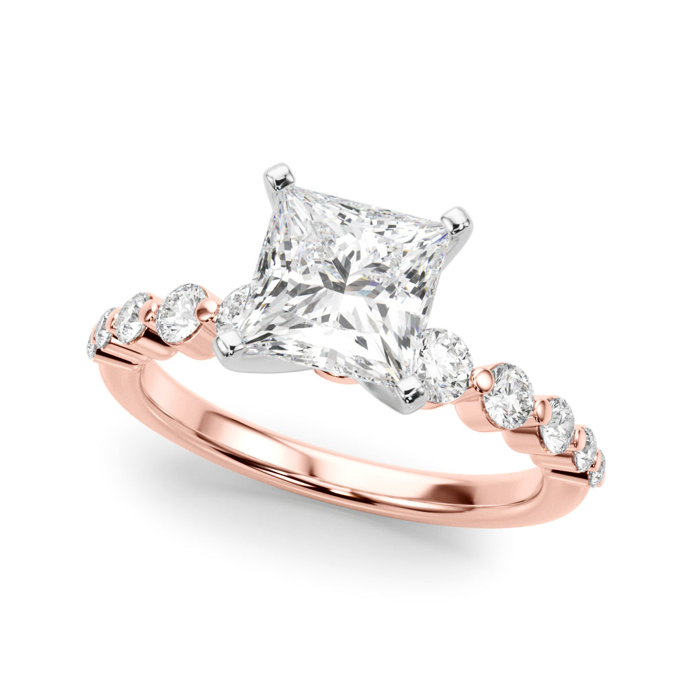 Single Row PR Engagement Ring