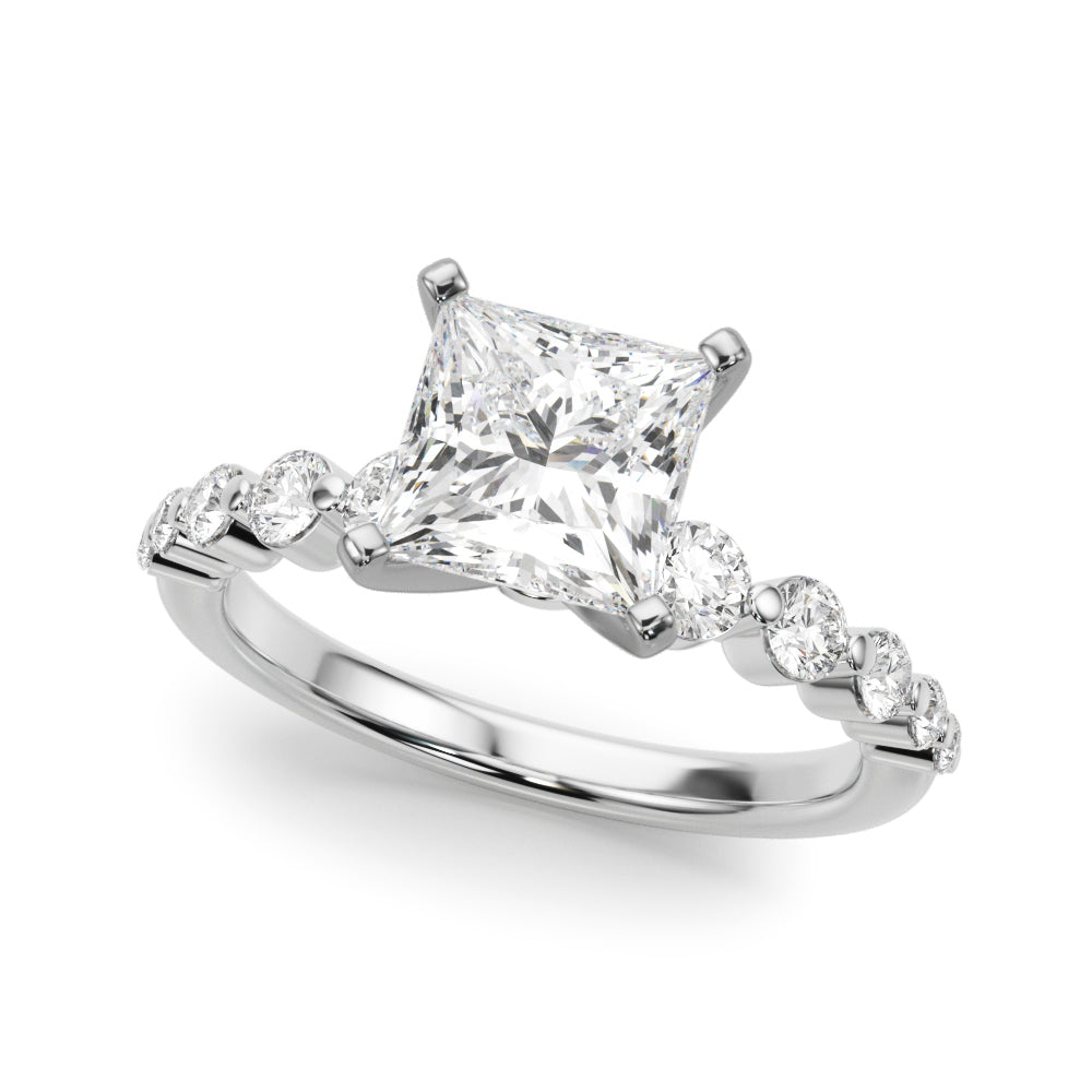 Single Row PR Engagement Ring