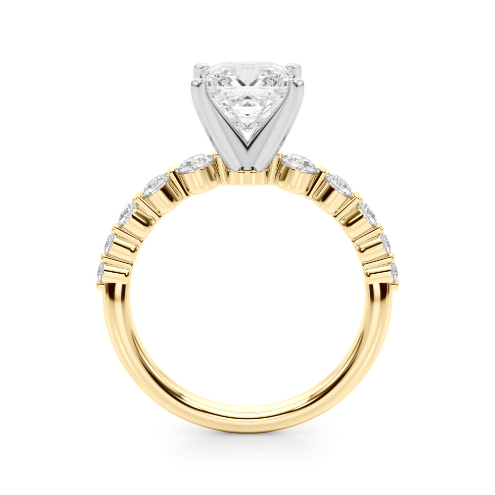 Single Row PR Engagement Ring