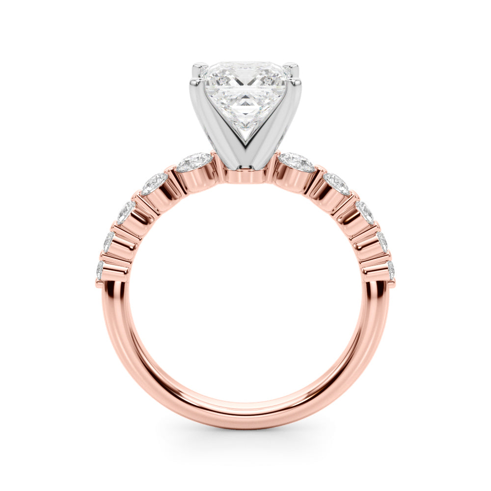 Single Row PR Engagement Ring