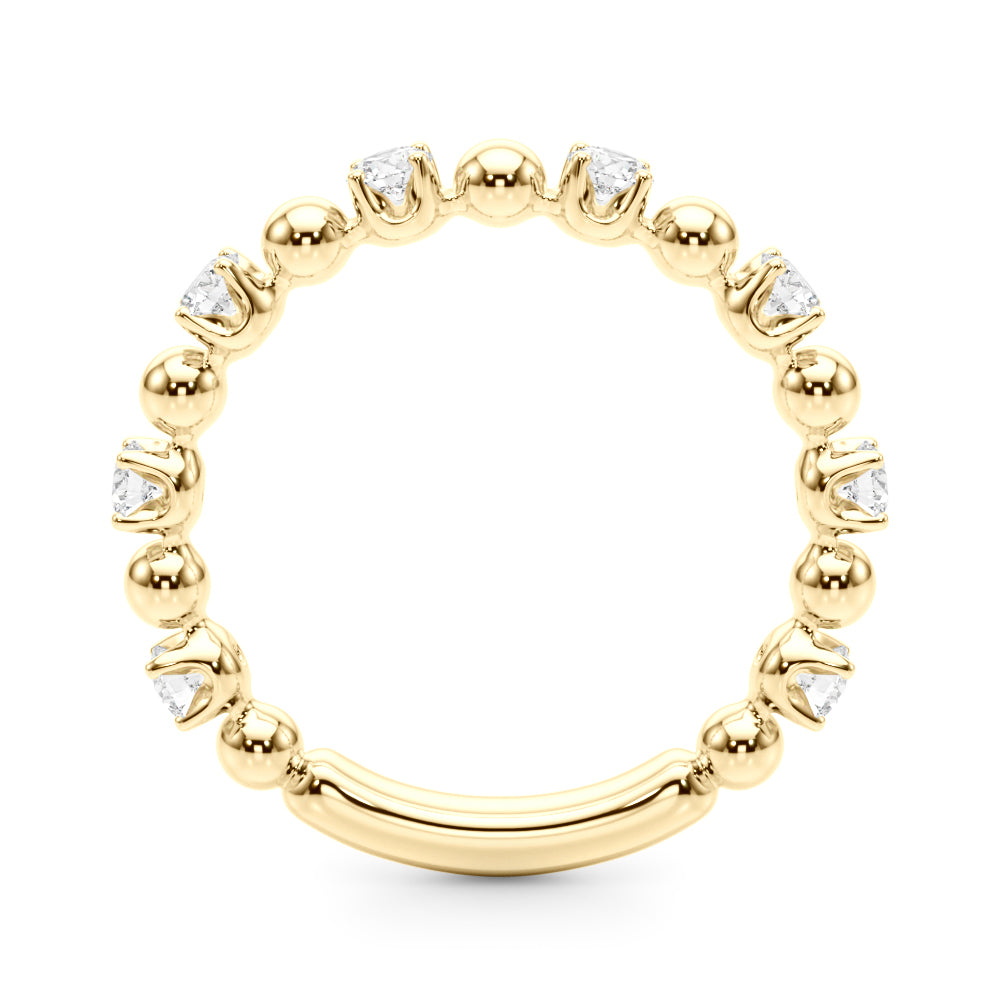Beaded Diamond Eternity Band