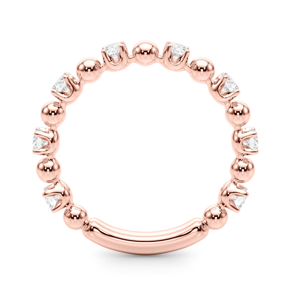 Beaded Diamond Eternity Band