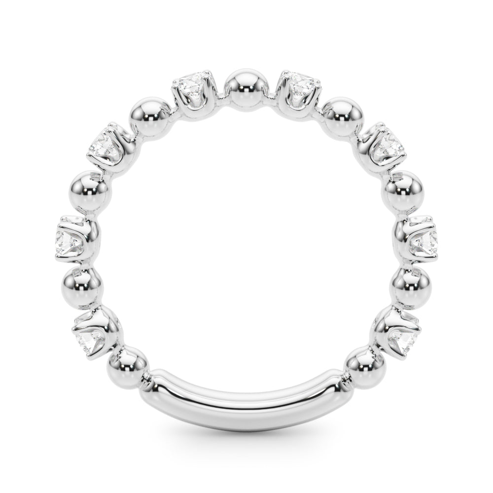 Beaded Diamond Eternity Band