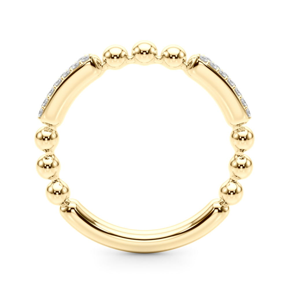 Beaded Diamond Stacking Band