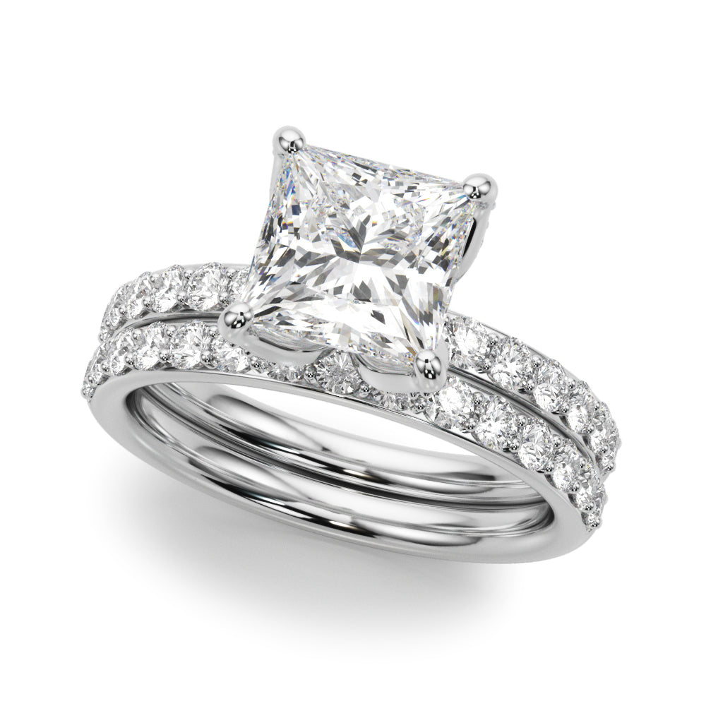 Princess-Cut Pave Ring