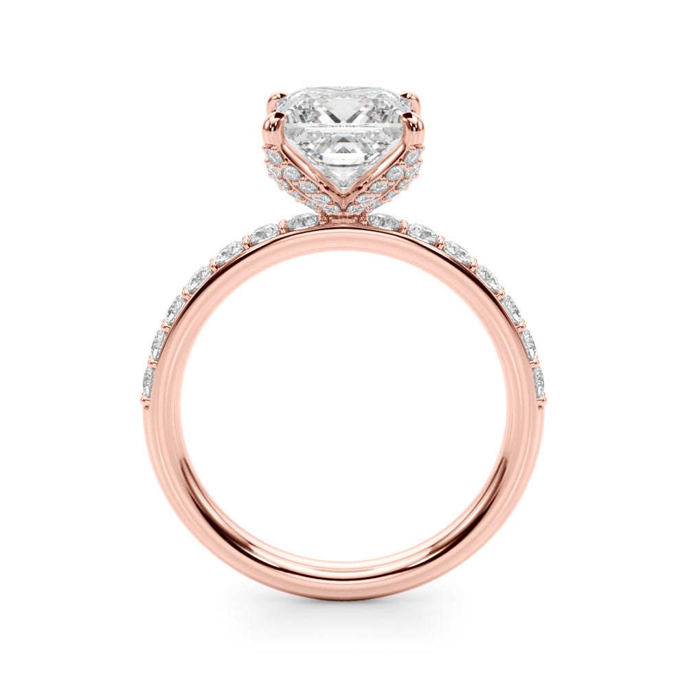 Princess-Cut Pave Ring