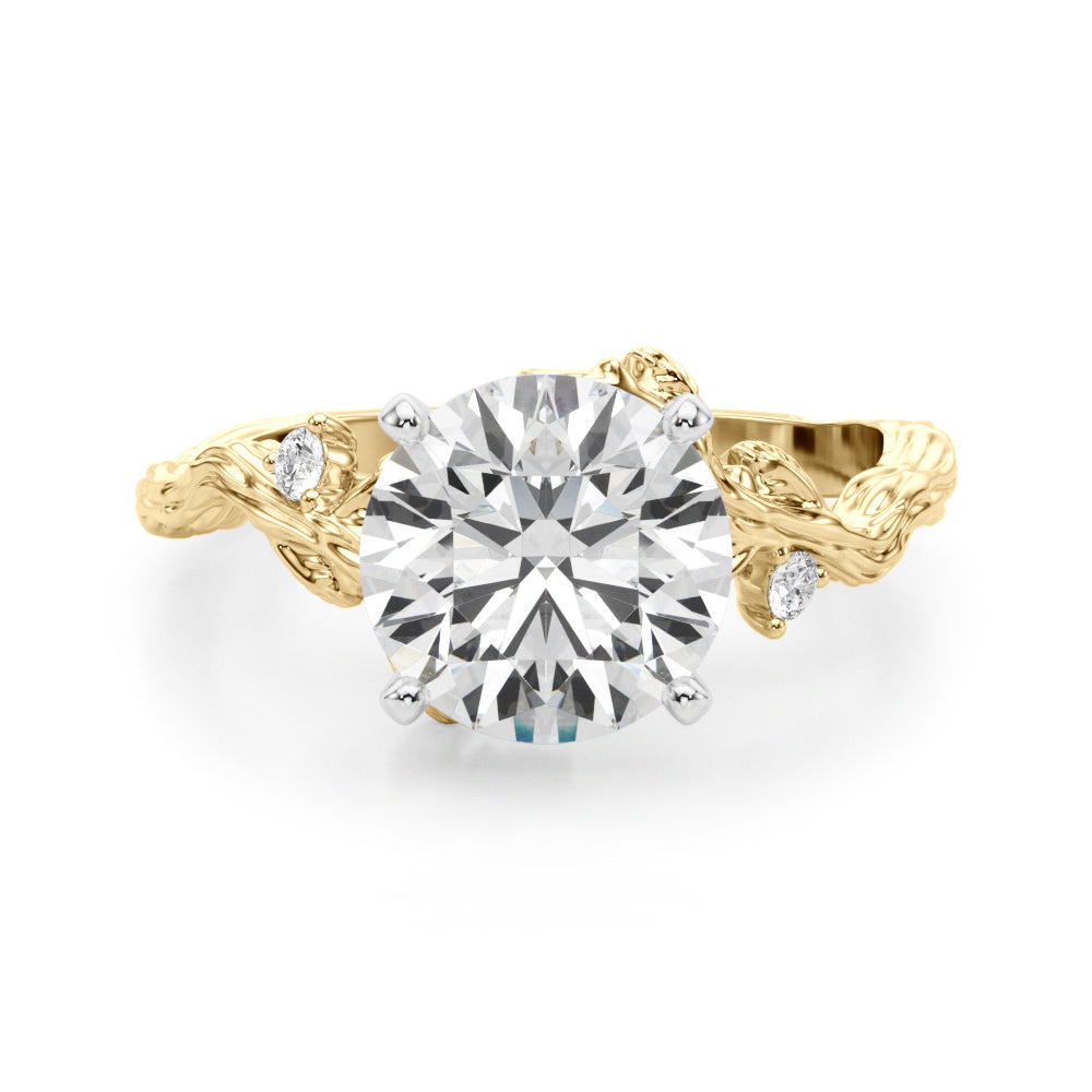 Nature-Inspired Diamond Engagement Ring