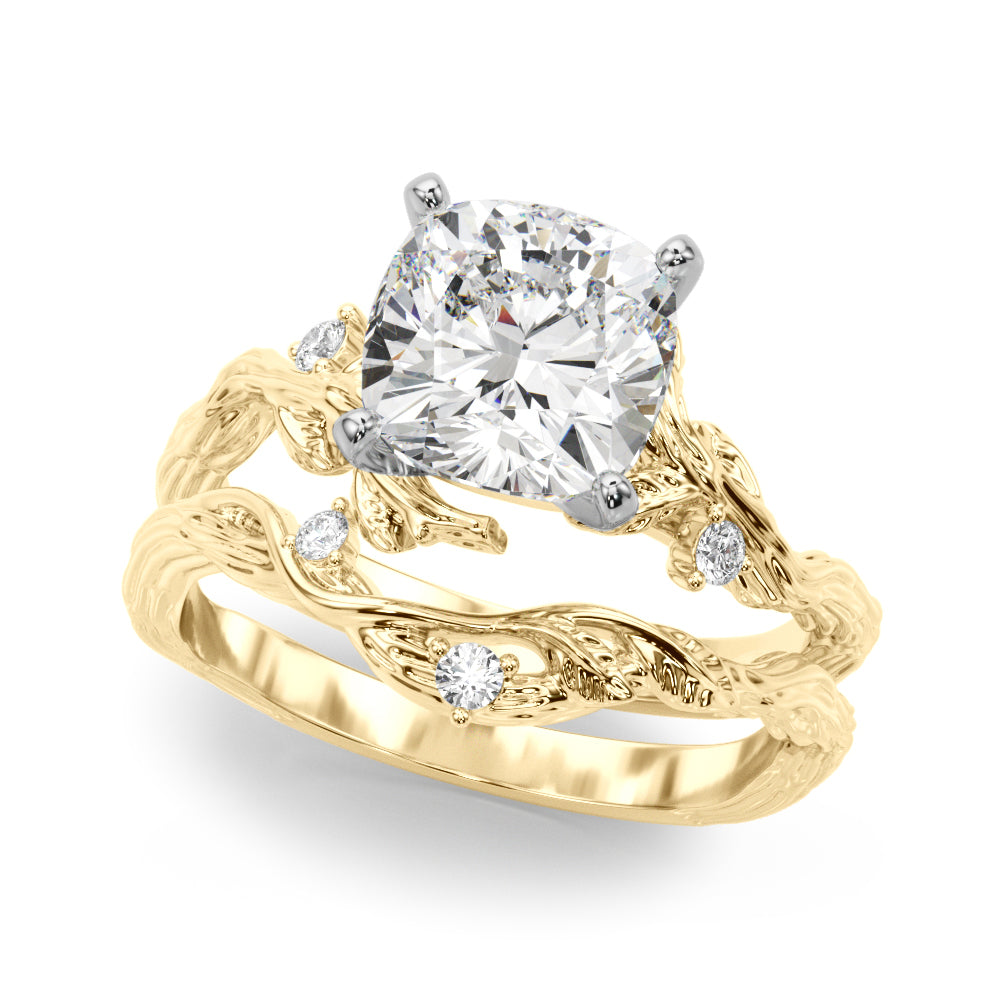 Nature-Inspired Diamond Engagement Ring