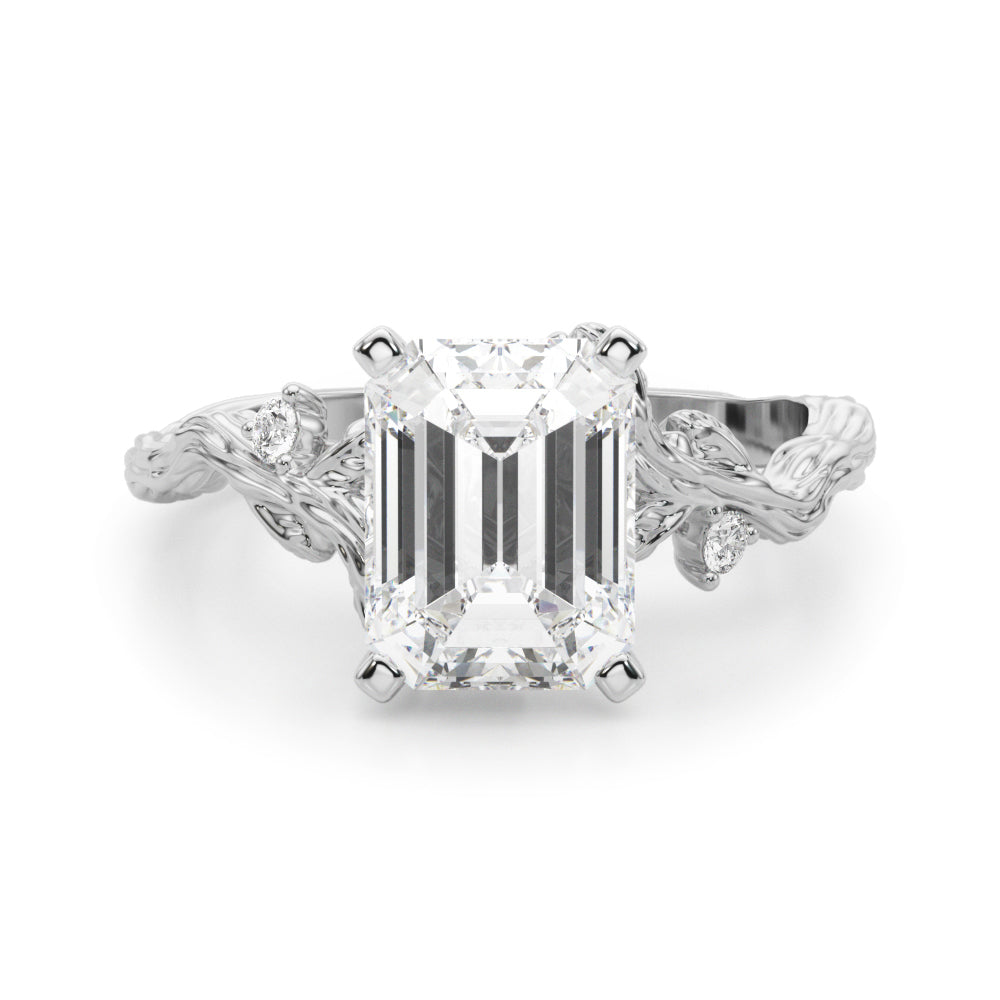 Nature-Inspired Diamond Engagement Ring