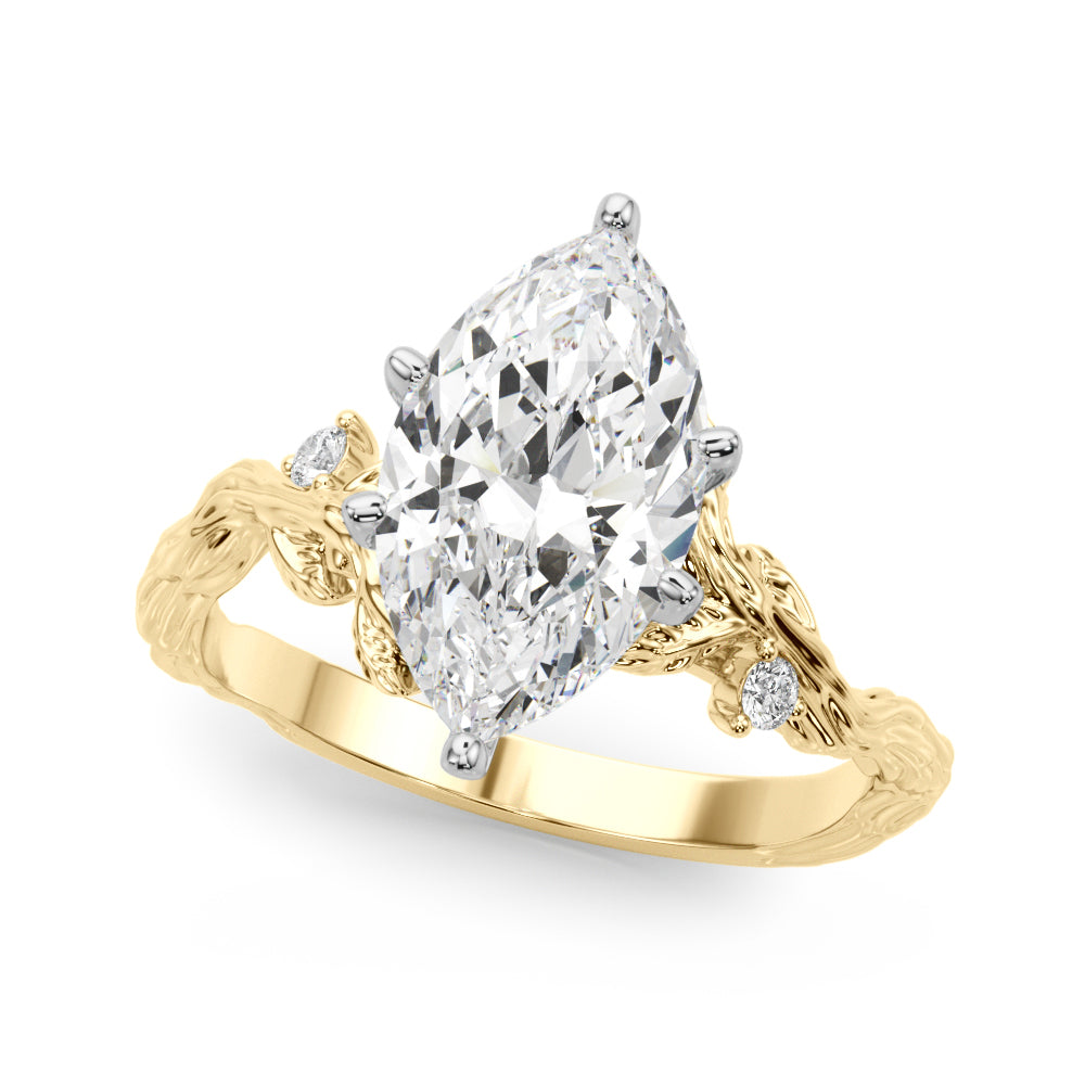 Nature-Inspired Diamond Engagement Ring