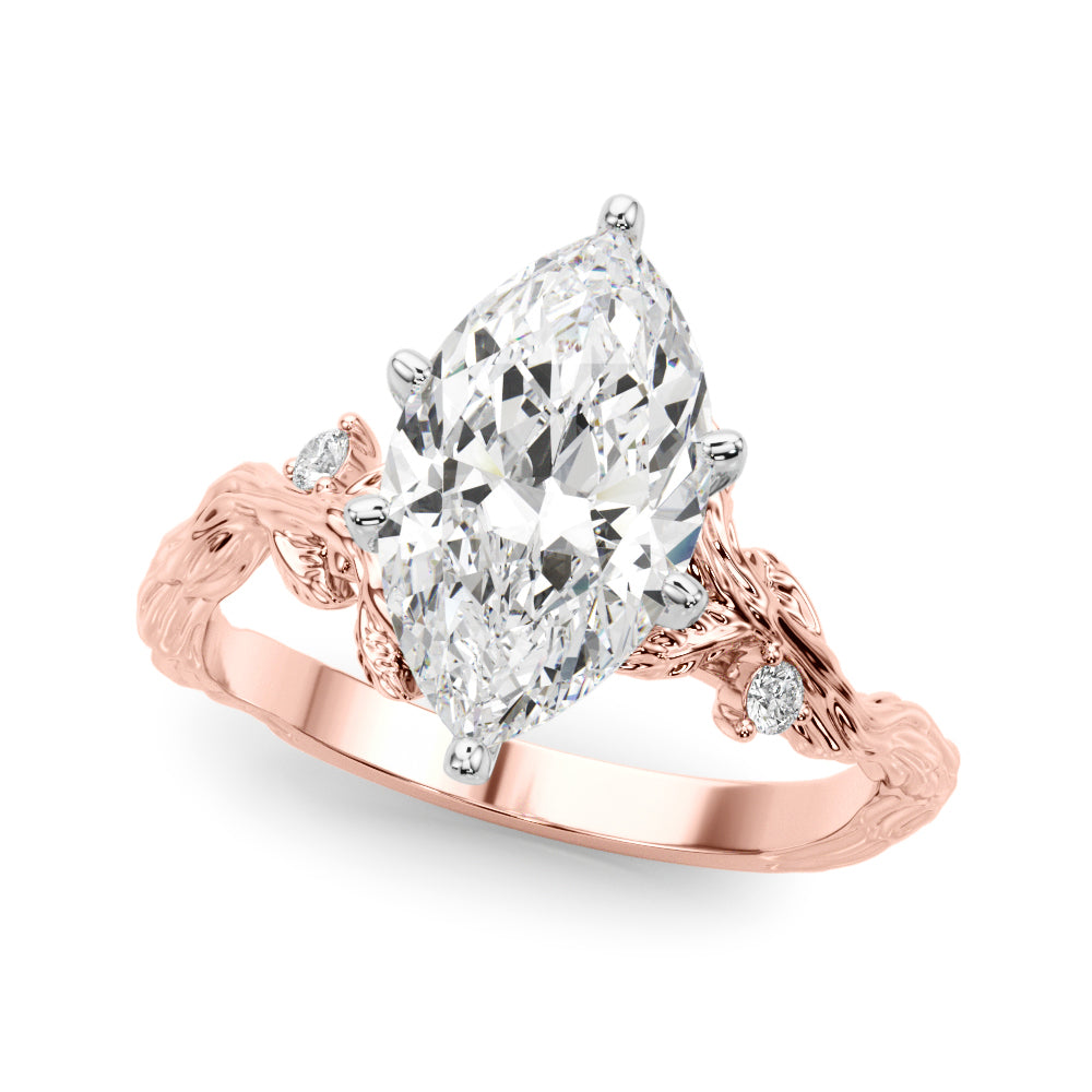 Nature-Inspired Diamond Engagement Ring