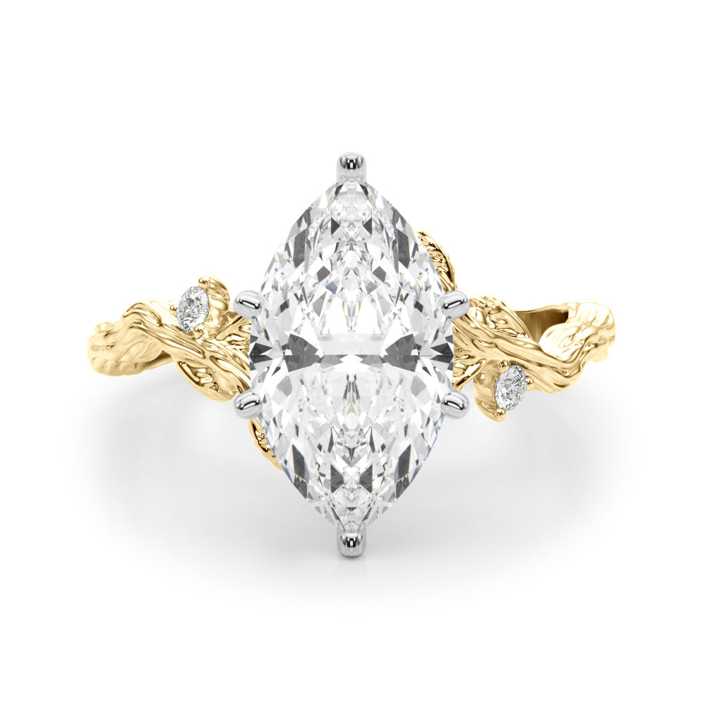 Nature-Inspired Diamond Engagement Ring