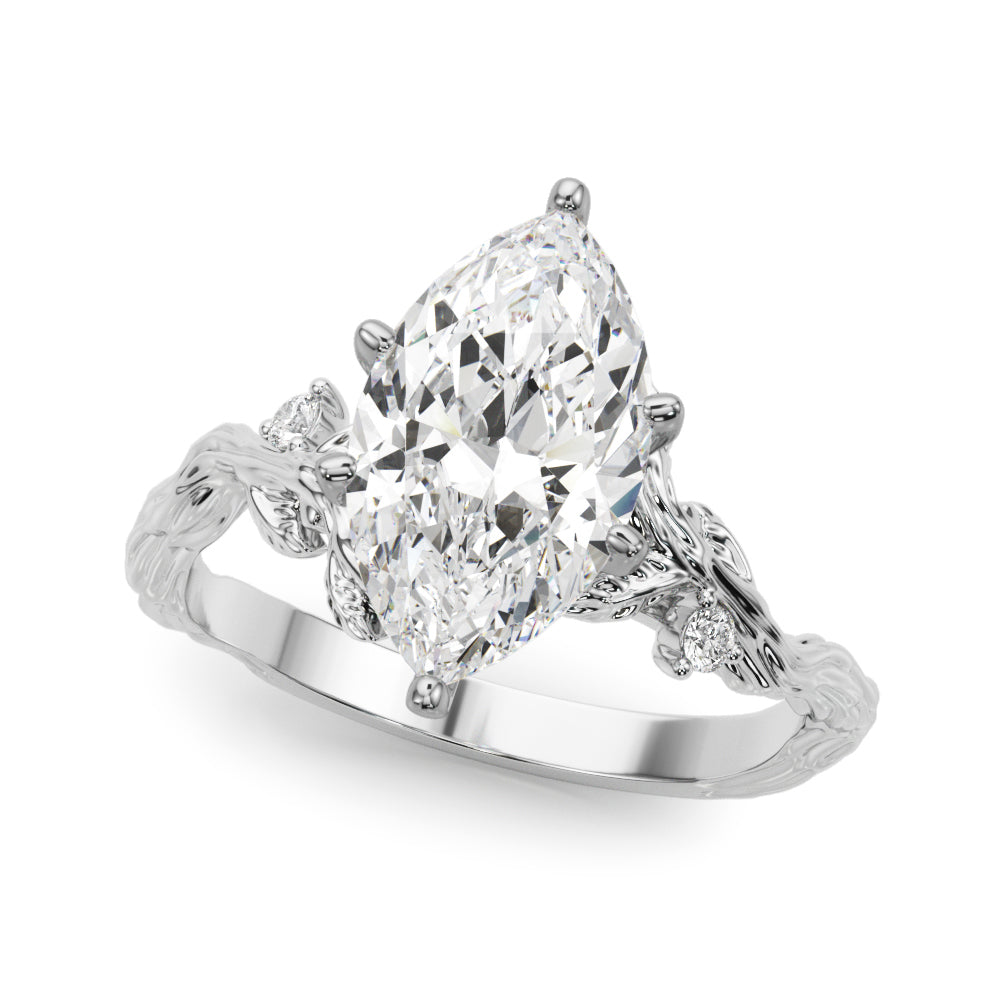 Nature-Inspired Diamond Engagement Ring