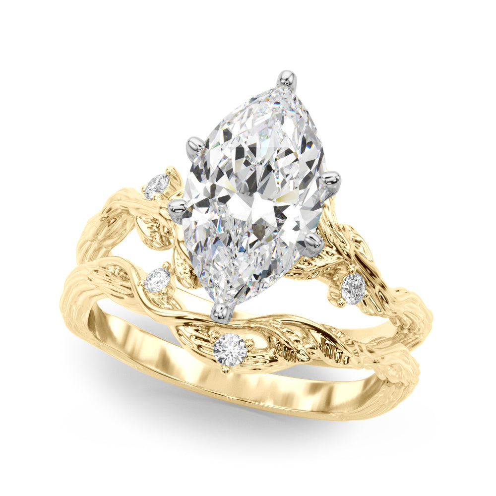 Nature-Inspired Diamond Engagement Ring