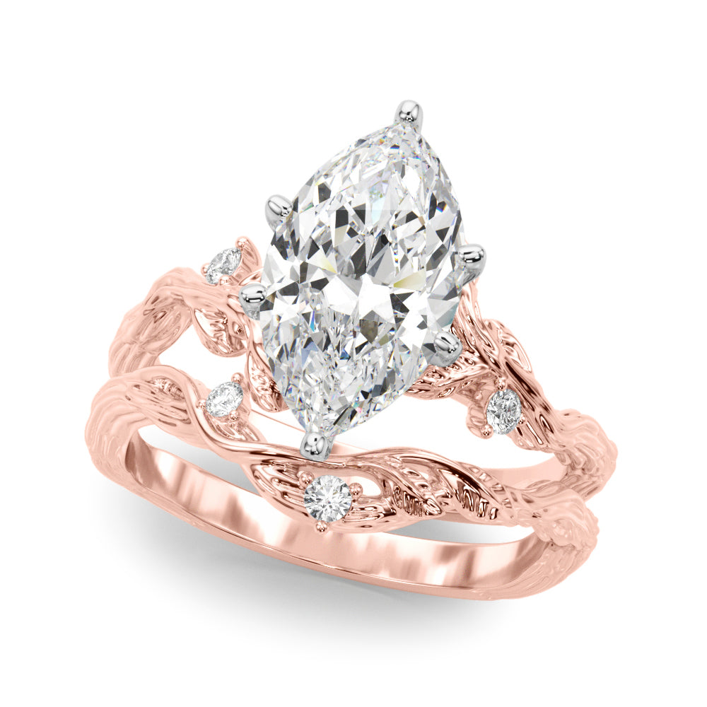 Nature-Inspired Diamond Engagement Ring
