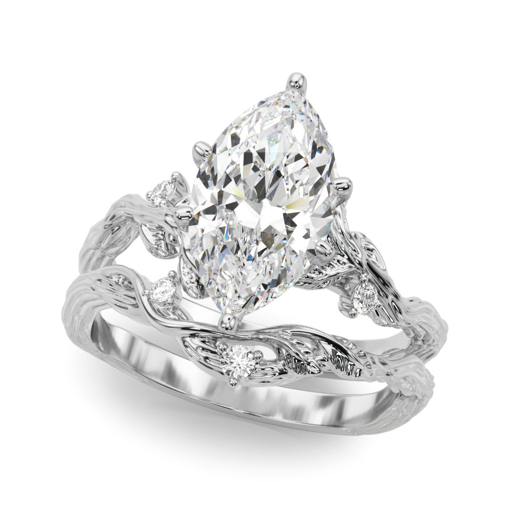 Nature-Inspired Diamond Engagement Ring